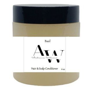 AW Basil Hair & Scalp Conditioner 4oz, made in USA for all hair types